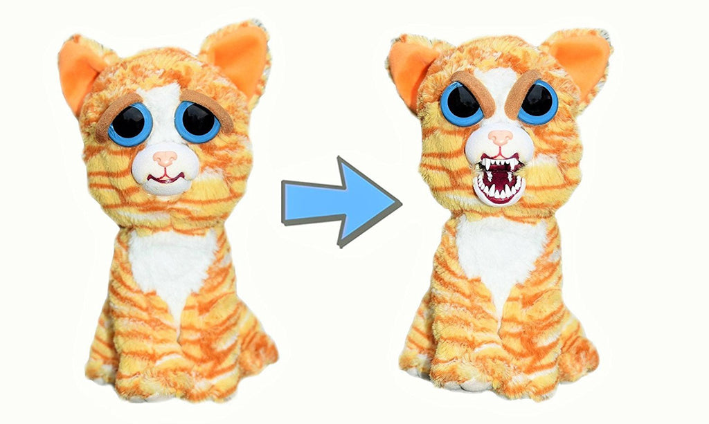 Cute Stuffed Pet Cat that Turns into an Angry Monster with a Squeeze