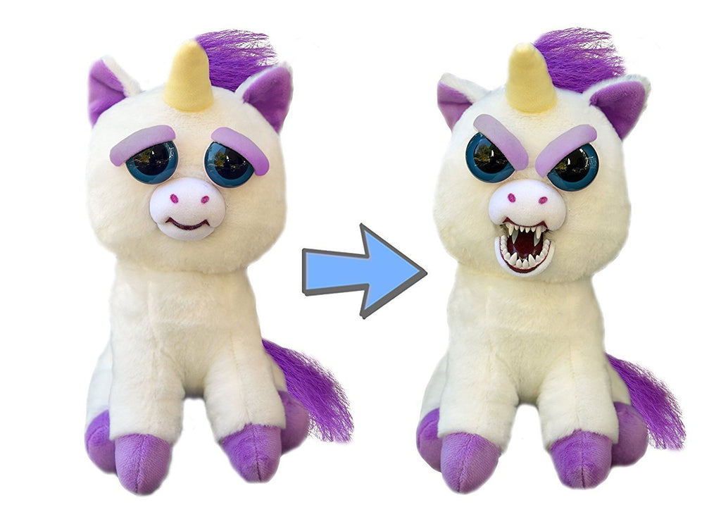 Cute Stuffed Pet Unicorn that Turns into an Angry Monster with a Squeeze