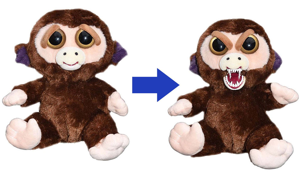 Cute Stuffed Pet Monkey that Turns into an Angry Monster with a Squeeze