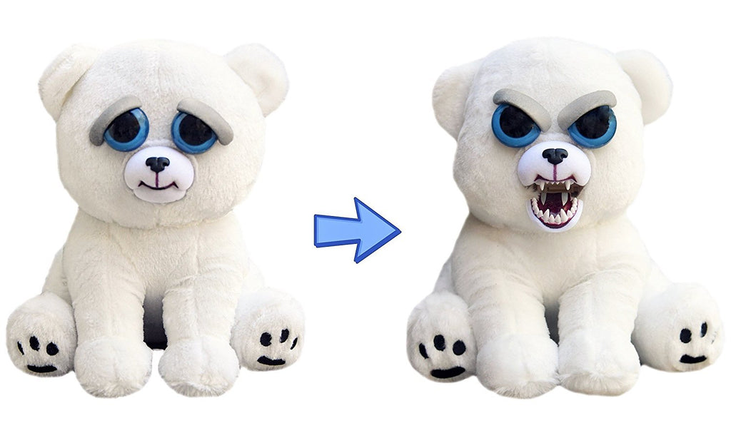 Cute Stuffed Pet Polar Bear that Turns into an Angry Monster with a Squeeze