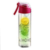 Fruit infuser water bottle