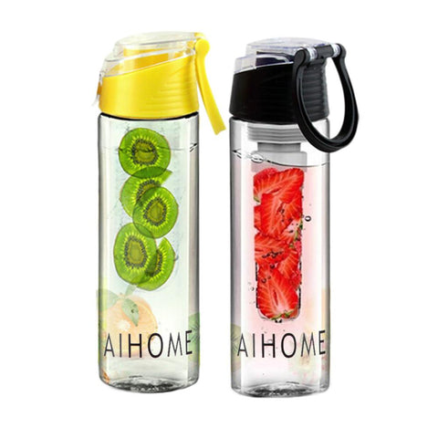 Fruit infuser water bottle